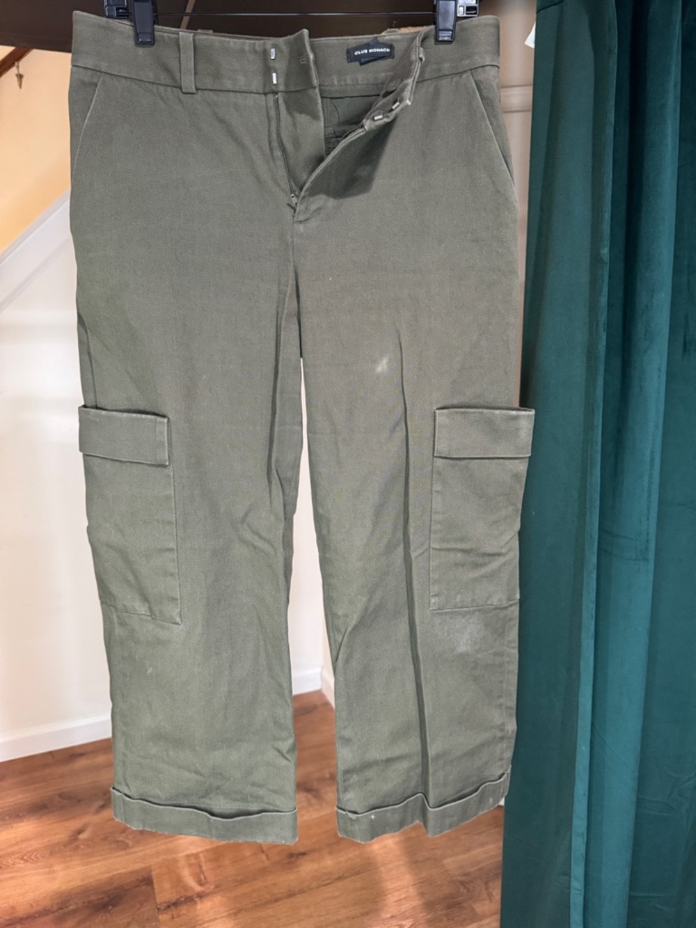 Club Monaco Olive Green Cargo Pants